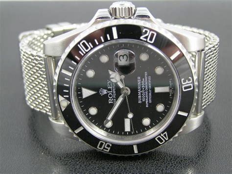 mesh bracelet for rolex submariner|rolex submariner bracelet replacement cost.